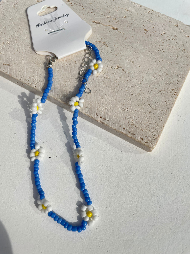 HangZhi 2021  5 pcs/set Daisy Flower Colorful Beads Clavicle Choker Necklace for Women Girls Spring Summer Jewelry