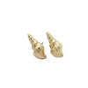 2020 New Women Fashion Jewelry Gold Tone Starfish Tortoise Shell Conch Stud Earrings AD08 Gift for Girls Lady
