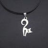 2020 New Women/Men's Jewelry Stainless Steel Little Cute Cat /Dog lover 3.7cmX2.0cm Pendant Short 17 Necklace SS-Cat