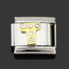 2020 9mm Width Original Daisy 26 Letters A-Z Rhinestone Italian Charm Fit Bracelet Stainless Steel Jewelry Making DJ041