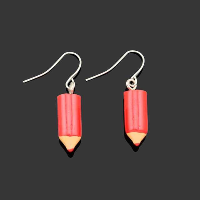 2020 New Women's Fashion Handmade Resin Pencil Dangle Earring Personality Party Earring Children's Earring CN35