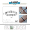 Hapiship 2021 Women's Jewelry 9mm Width Itanlian Elastic Charm Bracelet    Stainless Steel Bangle ST-
