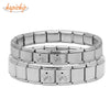 Hapiship 2021 1Pcs 9mm 13mm Width Original Daisy Agreement Charm Links Fit 9mm Bracelet  Stainless Steel Jewelry Making DJ316