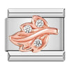 Hapiship Original Daisy Rose Heart Musical Instruments Italian Charm Links Fit 9mm Bracelet Stainless Steel Jewelry Making DJ357