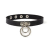 Harajuku Geometric Love Chocker Dark Black Collar Retro Black Leather Neckband Clavicle Goth Necklace Rock Jewelry Gifts