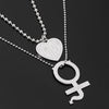 Harajuku INTERNET IGIRL letter necklace Punk Cat shape Pendant necklace Personality girl SHE DEVIL stainless steel Jewellery