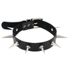 Harajuku Punk Black Spike Rivets Choker Necklace Fetish PU Leather Anime Necklaces Women Chokers Collar Bondage Harness Necklace