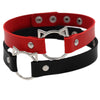 Harajuku Punk Soft Girl PU Leather Cat Head Collar Female Neck Band Internet Influencer Street Snap Clavicle Chain Cosplay
