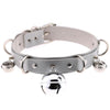 Harajuku Sexy Bell Choker Necklaces for Women Girls Cosplay Jewelry Perform Accessories Collar PU Leather Clavicle Neckband