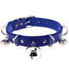 Harajuku Sexy Bell Choker Necklaces for Women Girls Cosplay Jewelry Perform Accessories Collar PU Leather Clavicle Neckband
