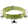 Harajuku Sexy Bell Choker Necklaces for Women Girls Cosplay Jewelry Perform Accessories Collar PU Leather Clavicle Neckband