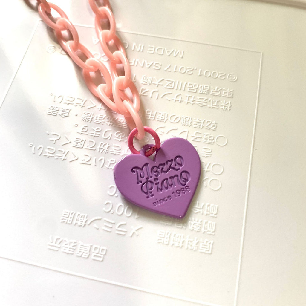 Harajuku Sweetheart Candy-Colored Acrylic Lovely Necklace Clavicle Chain Simple Wind Cute and Lovely (20df)