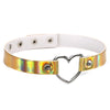 Harajuku holographic choker necklace heart Collar for women gothic choker holo chocker female rave festivals Jewelry
