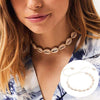 Hawaiian casual knotted necklace female handmade natural shell short clavicle necklace jewelry