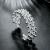 2022 High 925 Stamp Silver Color Bracelets Round Bead Adjustable Women Fine Jewelry Bangles With Charms Christmas