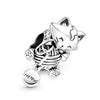 2Pcs/Lot Kitten With Ball of Yarn Dangles Beads Charm Fits DIY Bracelets Necklace For Women Men Kids Jewelry Gift Accessories