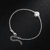Street all-match 925 sterling Silver Pretty smiley Bracelets for Women classic Wedding Party Gifts student Jewelry