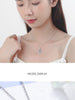 925 Stamp Silver Color Spaceman Crystal Pendants And Necklaces For Women Korean Wedding Girl Jewelry GaaBou Jewellery