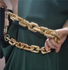 Ins the same thick plastic bag chain super chic lady messenger bag straps arm handbag chain bag parts