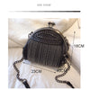 Gykaeo  Handbags Women Bags Designer Punk Style Chains Shoulder Bag Ladies Small Rivet Tassel Cross Body Bag Sac A Main