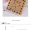 925 Stamp Silver Color Asymmetrical  Face Dangle Earrings For Women Wedding Party Jewelry 2022 Trend GaaBou