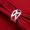 fine designer 925 Stamped Silver Cross fishing net Rings for Women Men Size 6 7 8 9 10 party Wedding Jewelry gifts