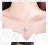 925 Stamp Silver Color Women Chain On The Neck Collarbone Necklace For Women Universe Star Moon Crystal Pendant Chain Jewelry