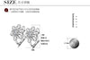 925 Stamp Silver ColorSnowflake Earrings Female Zircon Hoop Earrings For Girls Wedding Engagement Jewelry Gift
