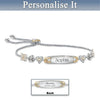 Personalized adjustable name bracelet gift  for women young girl   birthday gift choice