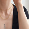 chain on the necklace Lobster clasp Gold Necklaces Linked Circle Necklaces for Women Minimalist Choker Necklace Jewelry 2022