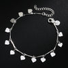 fine 925 sterling Silver romantic LOVE Heart card Bracelets for Women Wedding Party fine designer jewelry gift