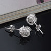 charms 925 Stamp Silver stud Earrings for Woman Christmas Gifts party wedding noble Jewelry