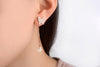 925 Stamp Silver Color Tassels Earrings Butterfly Ear Stud Womens  Party Jewelry Love Gift Christmas