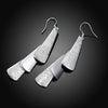 noble Jewelry 925 Sterling Silver elegant geometry long earring for Woman wedding party Holiday gifts