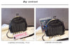 Gykaeo  Handbags Women Bags Designer Punk Style Chains Shoulder Bag Ladies Small Rivet Tassel Cross Body Bag Sac A Main