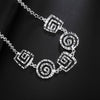 925 Stamp Silver Color 18 Inches Gifts Screw Hollow Fine Charm Necklaces &amp; Pendants Link Chain Party Girl Jewelry