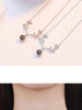Women's Antlers Crystal Pendants And Necklaces 925 Stamp Silver Color Wedding Anniversary Jewelry  GaaBou Jewellery
