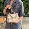 Candy Color Graceful Women's Bag 2022 Chain Single Shoulder Slant Ring Bag Simple Metal Decoration Small Square