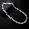 Original  925 Stamped silver fine Net chain necklaces for women jewelry party wedding engagement Couple gifts
