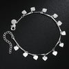 fine 925 sterling Silver romantic LOVE Heart card Bracelets for Women Wedding Party fine designer jewelry gift