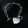 Original 925 sterling silver LOVE Heart Frame Bracelets for women party wedding accessories  Jewelry Holiday gifts