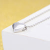 Women's Love Heart Pendants And Necklaces 925 Stamp Silver Color Retro Wedding Lucky Jewelry Gifts  GaaBou