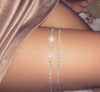 Personality Woman Body Chain Rhinestone Chain Sexy Thigh Chain for Woman Party Jewelry European Accessories