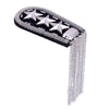 Five-pointed Star Tassel Epaulet Rhinestone Shoulder Board Costume Shoulder Badge Decor for Man Women