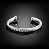 trend twisted wire bangles 925 sterling Silver cuff Bracelets for Women Party wedding accessories Gift Jewelry
