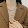 Punk style metal gold simple Geometric Clavicle Sweater Chain for men and women Necklace Party banquet Jewelry