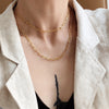 chain on the necklace Lobster clasp Gold Necklaces Linked Circle Necklaces for Women Minimalist Choker Necklace Jewelry 2022