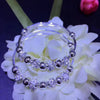 Healthy 990 sterling silver Bangles bracelets for girls boys children Fashion lucky round beads design   1pair with 2pcs