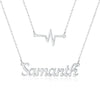 Heart Beat Layer Necklace Custom For Women Personalized Gold Stainless Steel Custom Jewelry Friend gift Ultra-fashionable