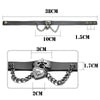 Heart Chains Choker Necklace Women Jewelry Punk Heart Dangle Pendant PU Leather Neck Collar Anime Hip Hop Ins Jewelry